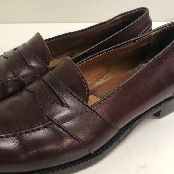 NEW HEELS + SOLES Alden 683 Penny Loafer Full Strap Burgundy Calf 11.5 Narrow main image 6